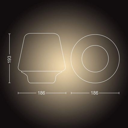 Philips - Lámpara LED regulable Hue WELLNESS 1xE27/8,5W/230V + mando a distancia
