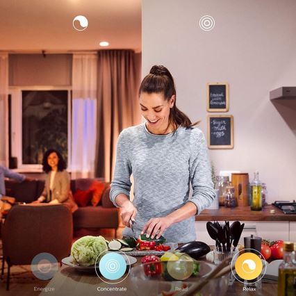Philips - Lámpara LED regulable Hue WELLNESS 1xE27/8,5W/230V + mando a distancia