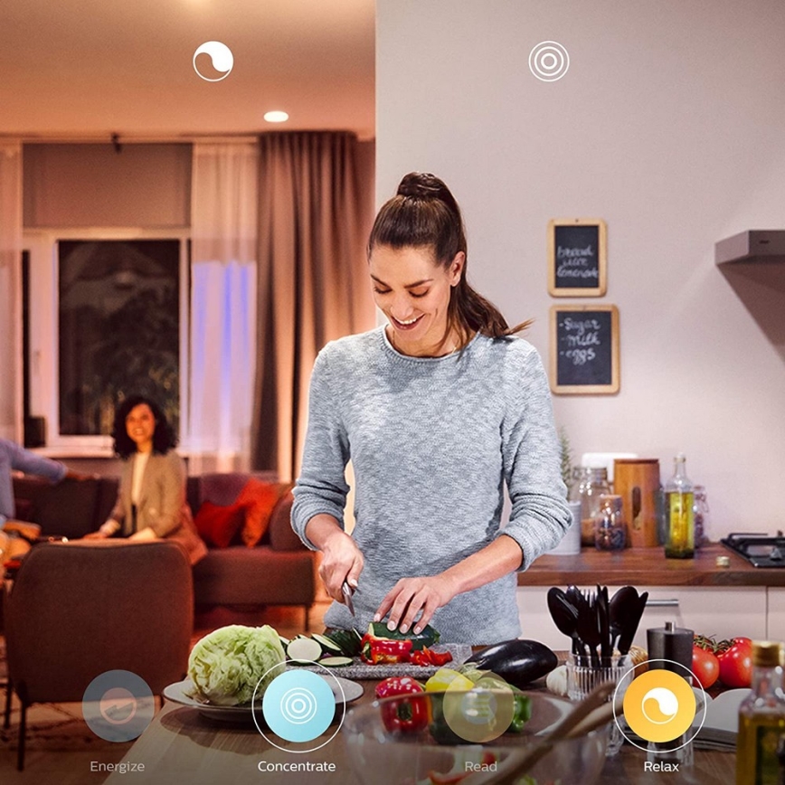 Philips - Lámpara LED regulable Hue WELLNESS 1xE27/8,5W/230V + mando a distancia