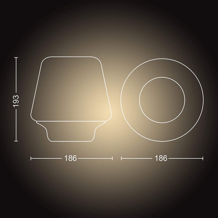 Philips - Lámpara LED regulable Hue WELLNESS 1xE27/8,5W/230V + mando a distancia