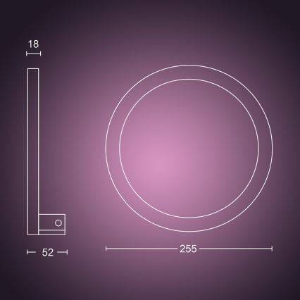 Philips 40901/31/P9 - LED Aplique HUE SANA LED/20W/230V