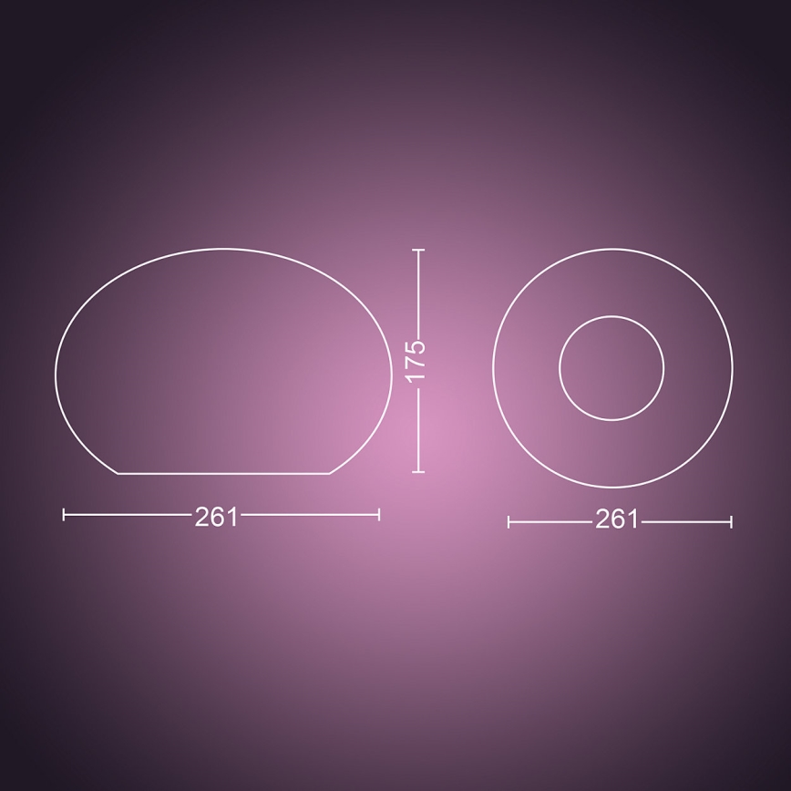 Philips 40904/31/P9 - LED Lámpara de mesa HUE FLOURISH 1xE27/9,5W/230V