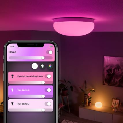 Philips 40905/31/P9 - LED Plafón HUE FLOURISH LED/32W/230V