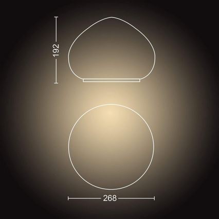 Philips - Lámpara LED regulable Hue WELLNER 1xE27/8,5W/230V + mando a distancia