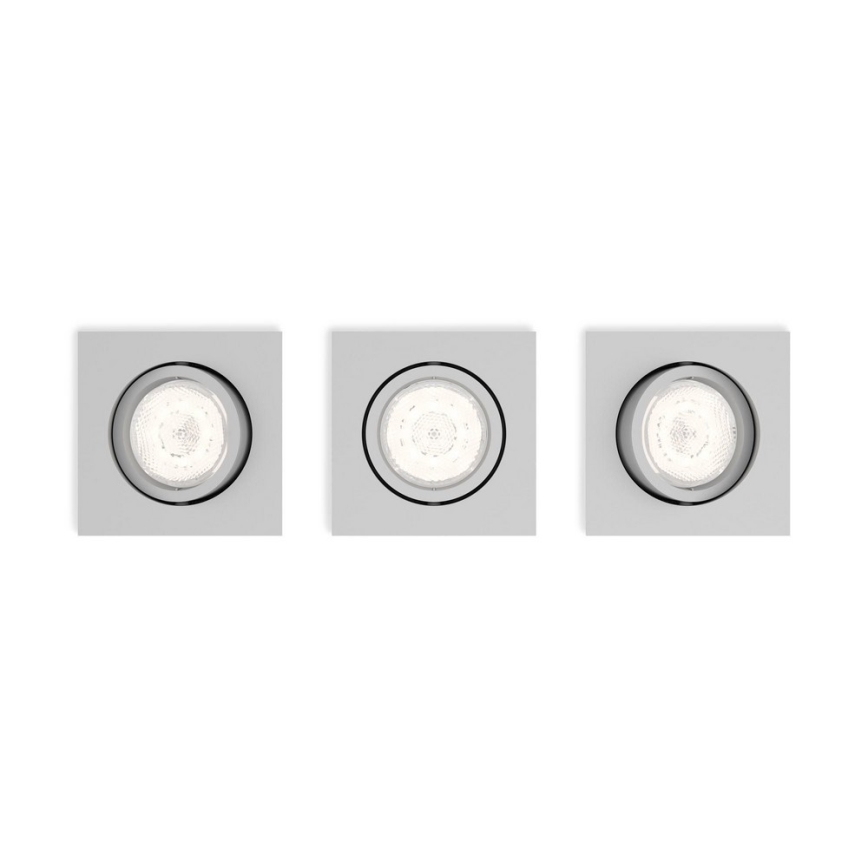 Philips 50123/87/P0 - SET 3x LED luminaria regulable CASEMENT LED/4.5W/230V