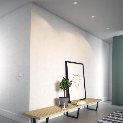 Philips - Pack de 3 focos empotrados 1xGU10/5,5W/230V