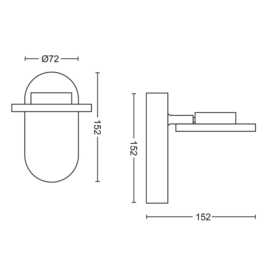 Philips 50441/11/P0 - Foco LED MYLIVING GLISSETTE 1xLED/4,5W/230V