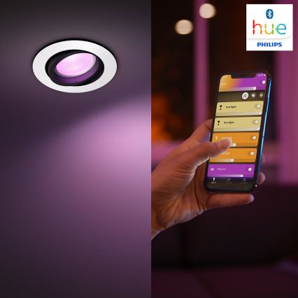 Philips 50451/31/P7 - LED RGB Lámpara empotrable CENTURA 1xGU10/5,7W/230V24V