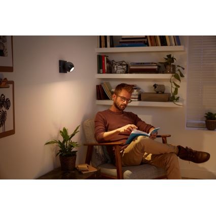 Philips - Foco LED regulable Hue BUCKRAM 1xGU10/5W/230V + mando a distancia