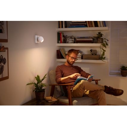 Philips - Foco LED regulable Hue BUCKRAM 1xGU10/5W/230V + mando a distancia