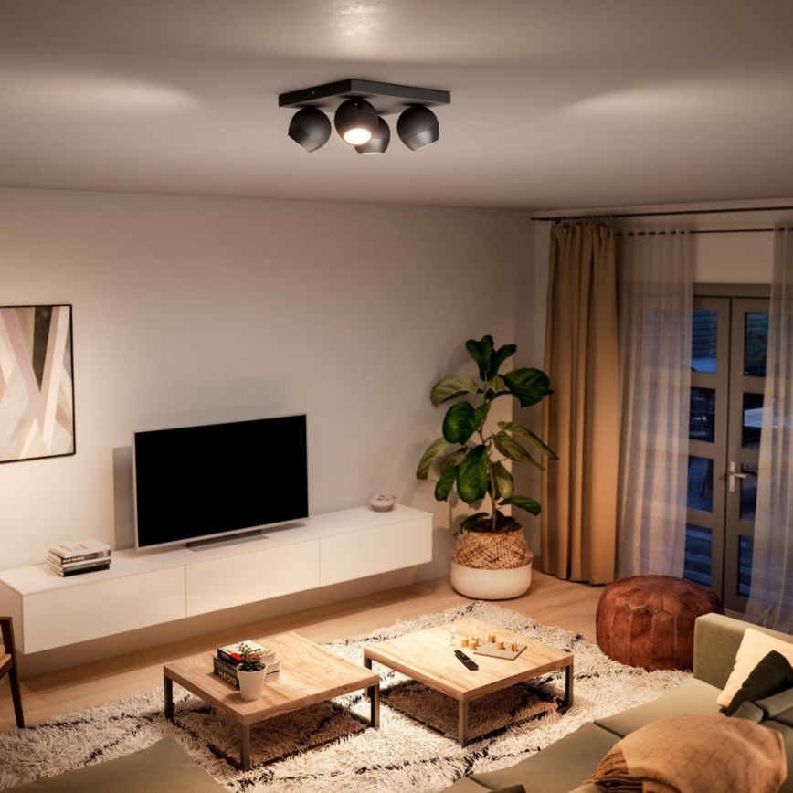 Philips - Foco LED regulable Hue BUCKRAM 4xGU10/5W/230V