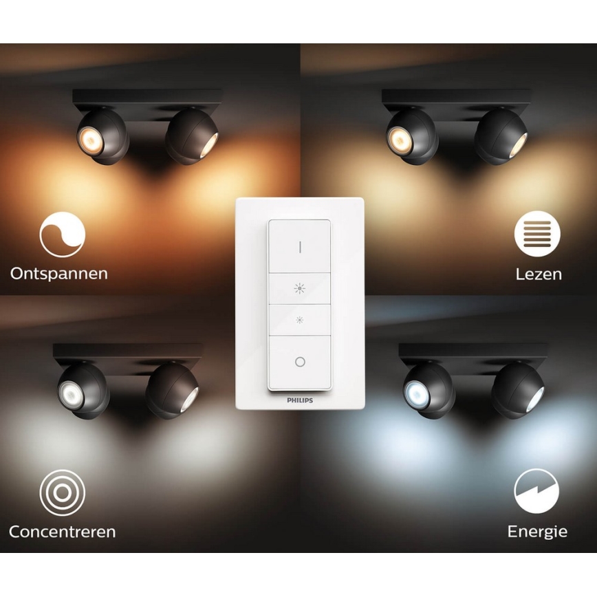 Philips - Foco LED regulable Hue BUCKRAM 4xGU10/5W/230V