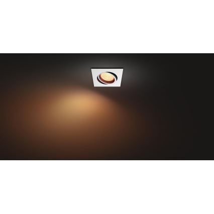 Philips 50551/31/P7 - LED RGB Lámpara empotrable HUE CENTURA 1xGU10/5,7W/230/24V