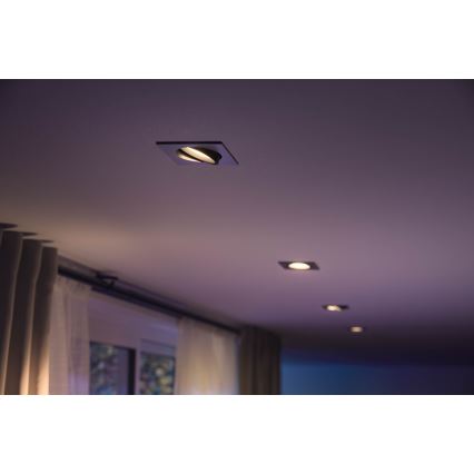 Philips 50551/48/P7 - LED RGB Lámpara empotrable HUE CENTURA 1xGU10/5,7W/230/24V