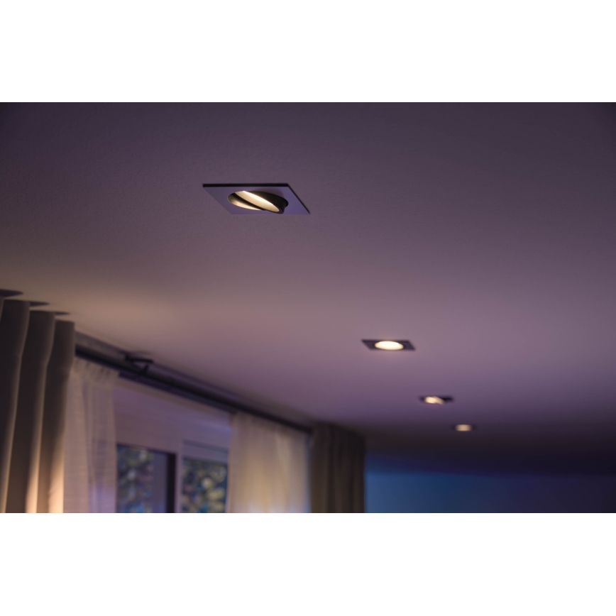 Philips 50551/48/P7 - LED RGB Lámpara empotrable HUE CENTURA 1xGU10/5,7W/230/24V