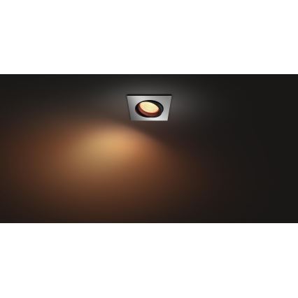 Philips 50551/48/P7 - LED RGB Lámpara empotrable HUE CENTURA 1xGU10/5,7W/230/24V