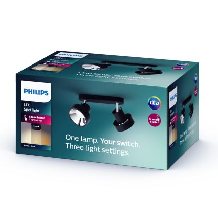 Philips 50602/30/P0 - LED Foco regulable BUKKO 2xLED/4,5W/230V
