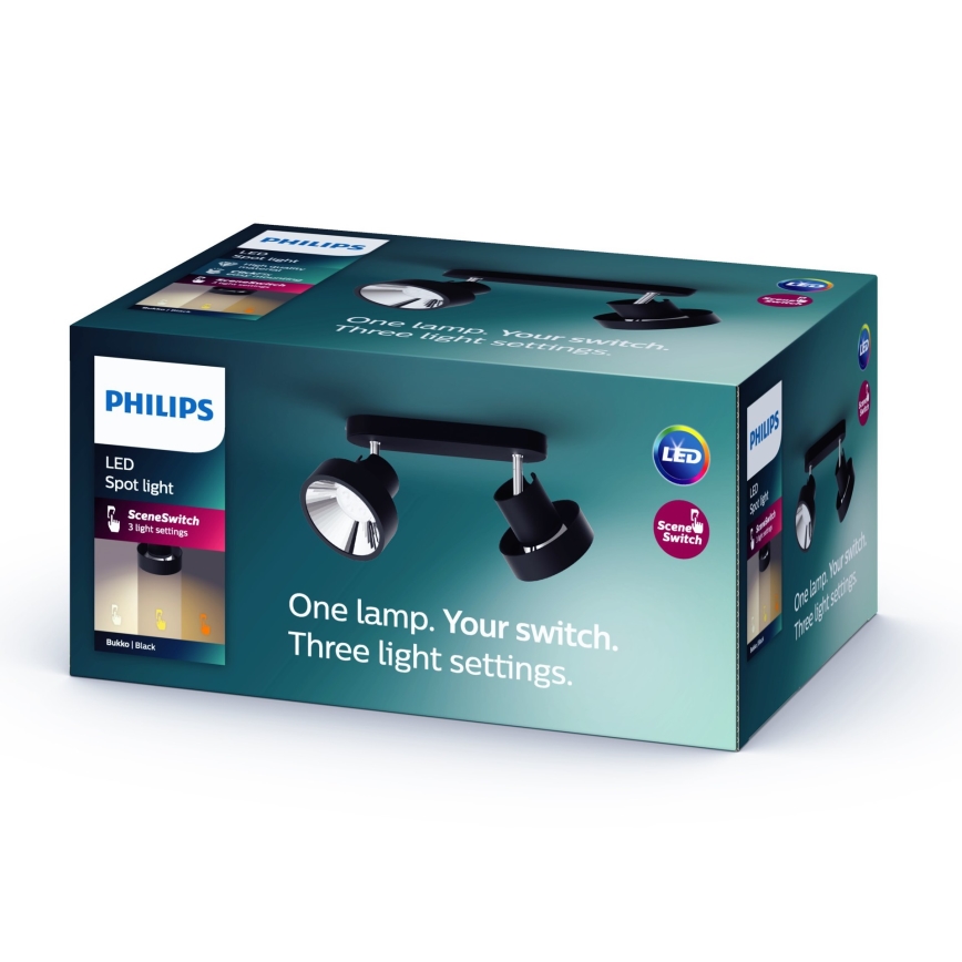 Philips 50602/30/P0 - LED Foco regulable BUKKO 2xLED/4,5W/230V