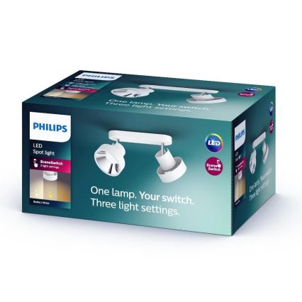 Philips 50602/31/P0 - LED Foco BUKKO 2xLED/4,5W/230V