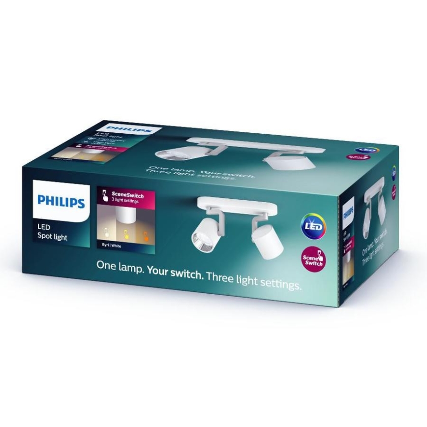 Philips - Foco LED regulable 2xLED/4.5W/230V