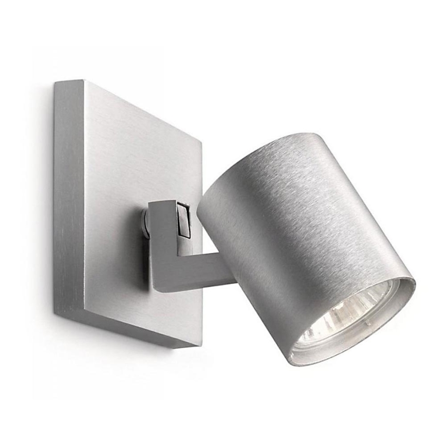 Philips 53090/48/16 - Foco RUNNER plateado 1xGU10/35W/230V