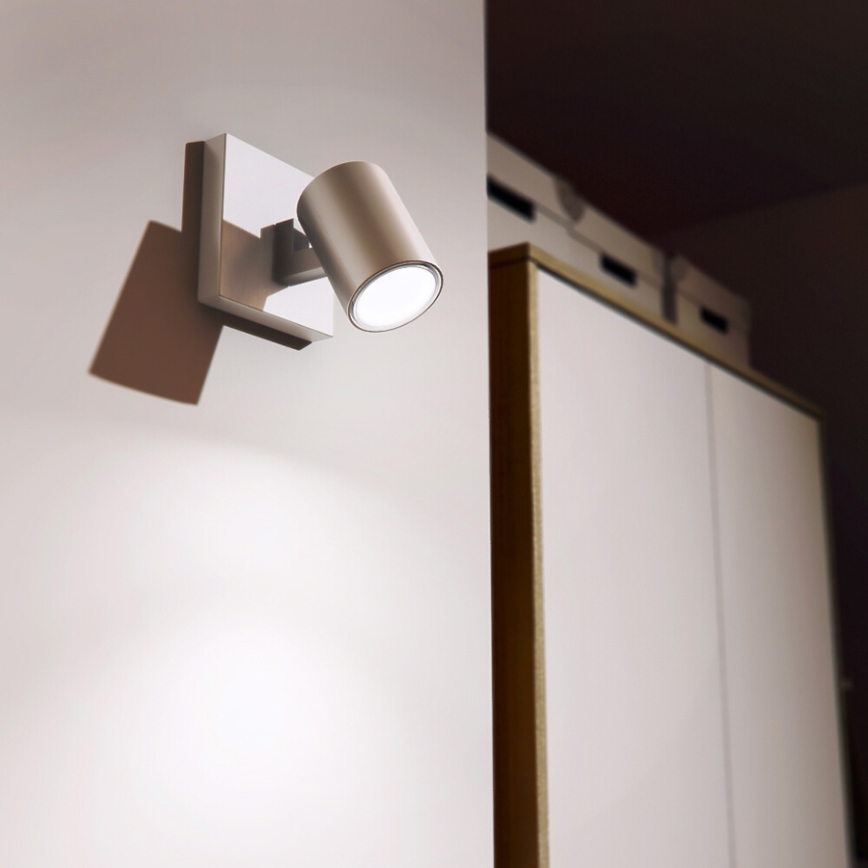 Philips 53090/48/16 - Foco RUNNER plateado 1xGU10/35W/230V