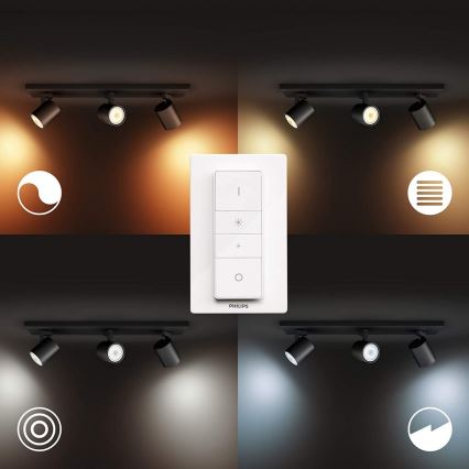 Philips - Lámpara LED regulable Hue RUNNER 3xGU10/5W/230V + mando a distancia