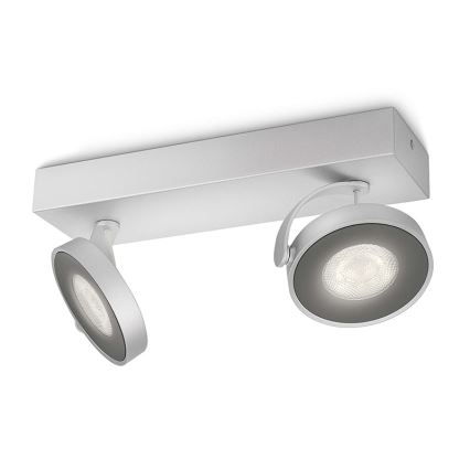 Philips 53172/48/16 - Foco LED MYLIVING CLOCKWORK 2xLED/4W/230V