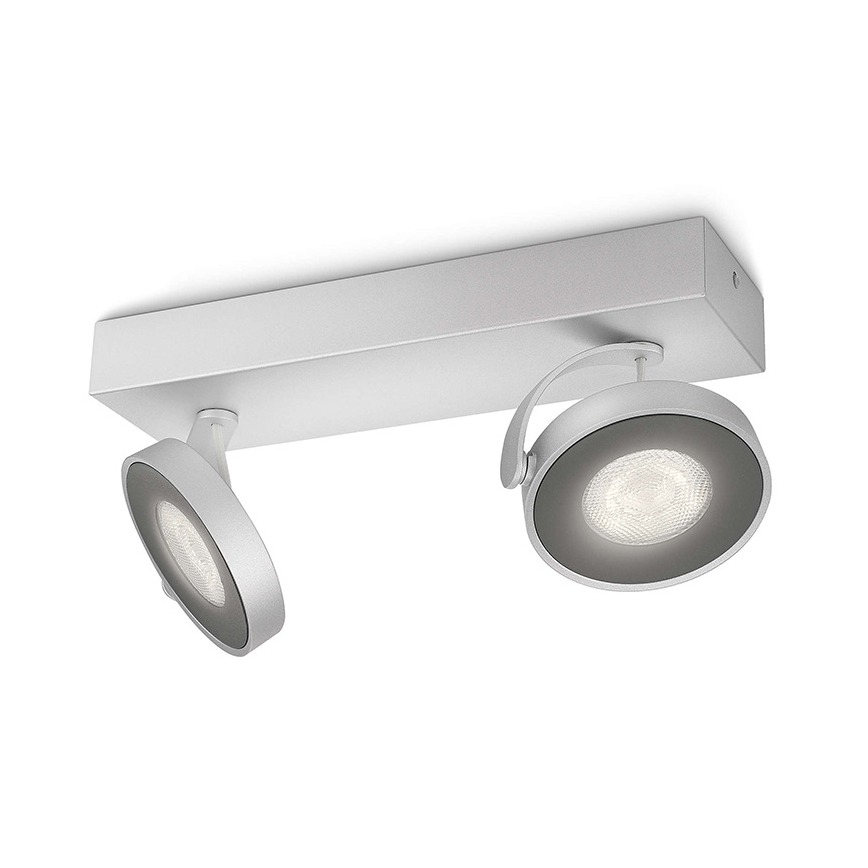 Philips 53172/48/16 - Foco LED MYLIVING CLOCKWORK 2xLED/4W/230V