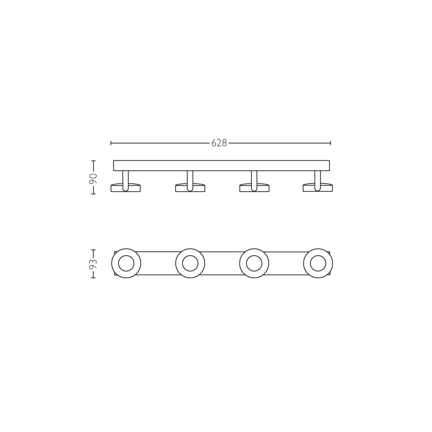 Philips - Foco regulable 4xLED/4,5W