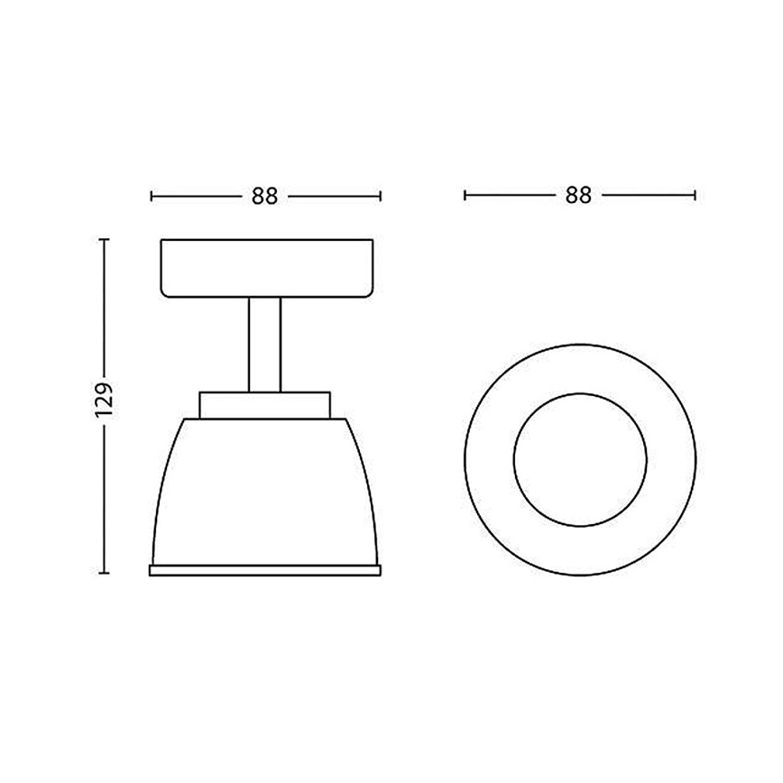 Philips 53350/17/16 - Foco LED COUNTY 1xLED/4W/230V