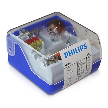 Philips 55005SKKM - Set de bombillas de repuesto para coche H4 12V