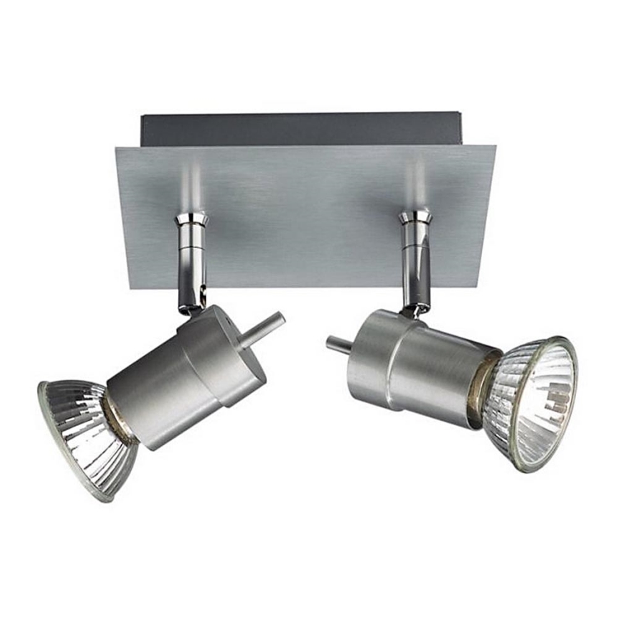 Philips 55082/48/PN - Foco titanio 2xGU10/50W/230V
