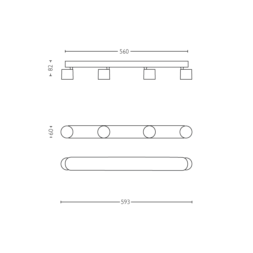 Philips - LED Foco regulable 4xLED/4,5W/230V