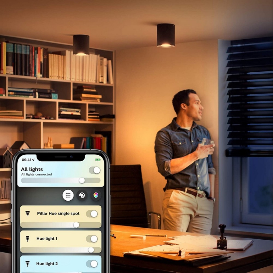 Philips - Plafón LED regulable Hue PILLAR 1xGU10/5W/230V