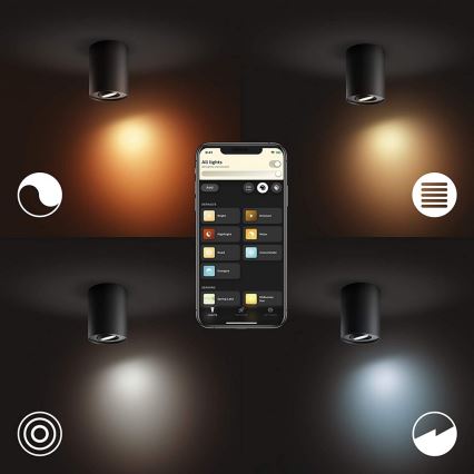 Philips - Plafón LED regulable Hue PILLAR 1xGU10/5W/230V