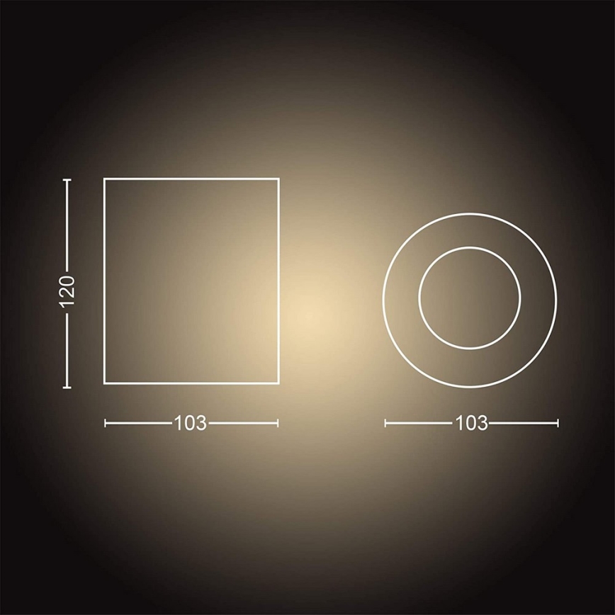 Philips - Plafón LED regulable Hue PILLAR 1xGU10/5W/230V