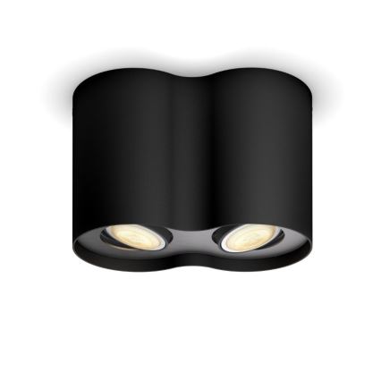 Philips - LED Plafón regulable Hue PILLAR 2xGU10/5W/230V + control remoto