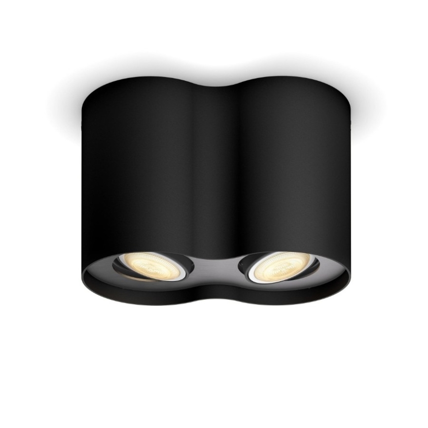 Philips - LED Plafón regulable Hue PILLAR 2xGU10/5W/230V + control remoto