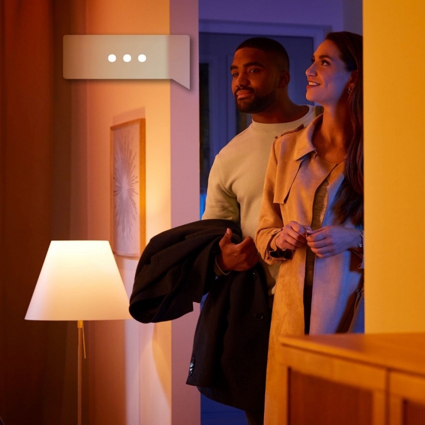 Philips - LED Plafón regulable Hue PILLAR 2xGU10/5W/230V + control remoto