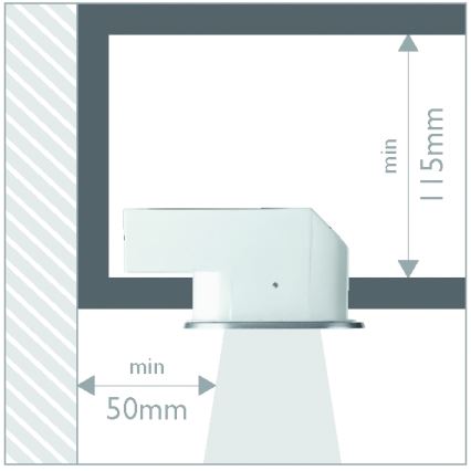 Philips 57955/48/16 - Lámpara empotrable para el baño MYLIVING HUDDLE 1xE27/12W