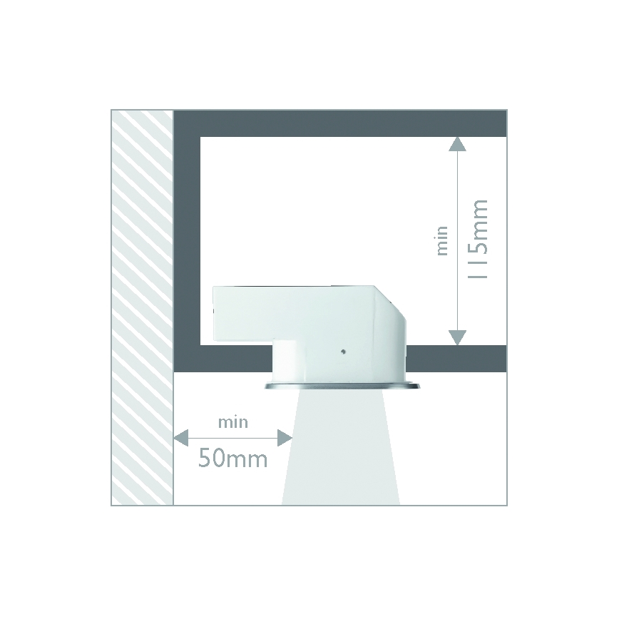 Philips 57955/48/16 - Lámpara empotrable para el baño MYLIVING HUDDLE 1xE27/12W