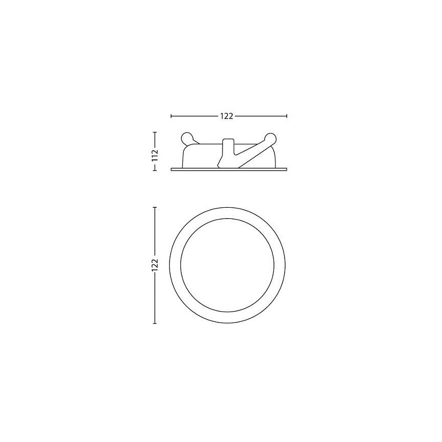 Philips - Lámpara LED empotrable regulable LED/4,5W/230V