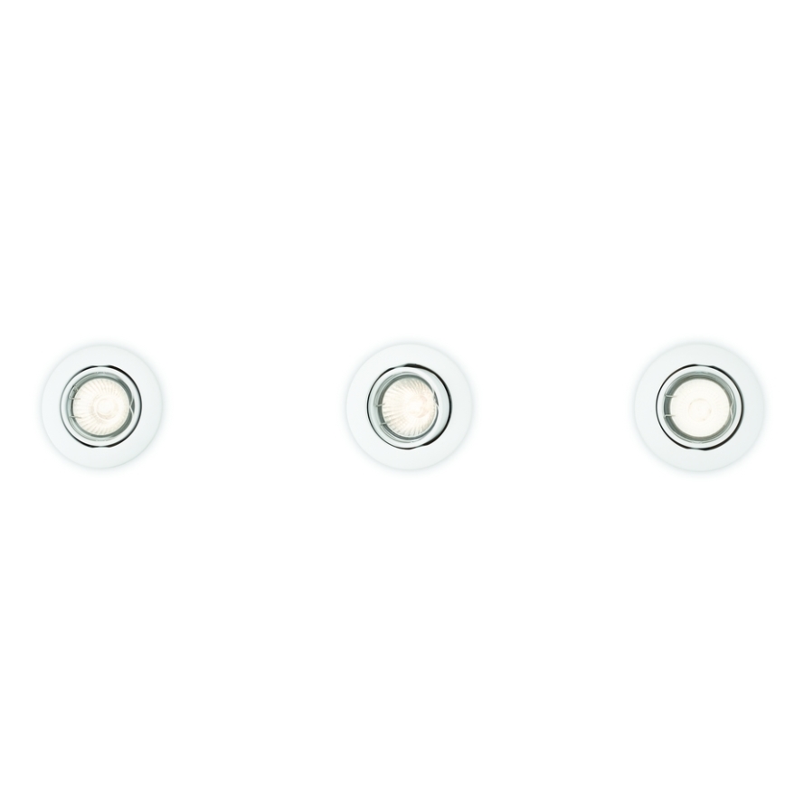 Philips 59243/31/E7 - SET 3x Lámpara empotrada ENIF 1xGU10/50W/230V