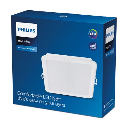 Philips - Luminaria empotrada LED/12,5W/230V 3000K