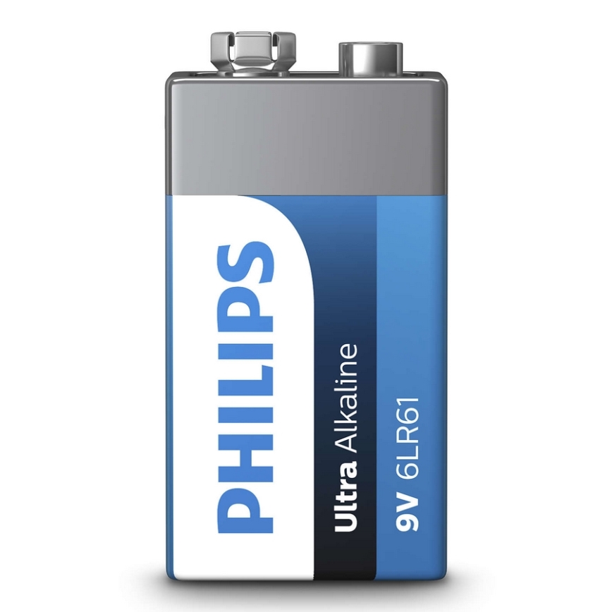 Philips 6LR61E1B/10 - Pila alcalina 6LR61 ULTRA ALKALINE 9V