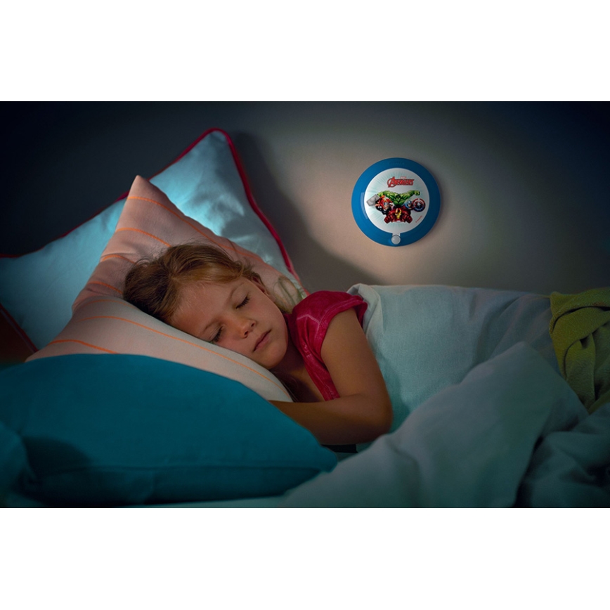 Philips 71765/35/P0 - Lámpara LED infantil con sensor MARVEL AVENGERS 1xLED/0,06W/3V
