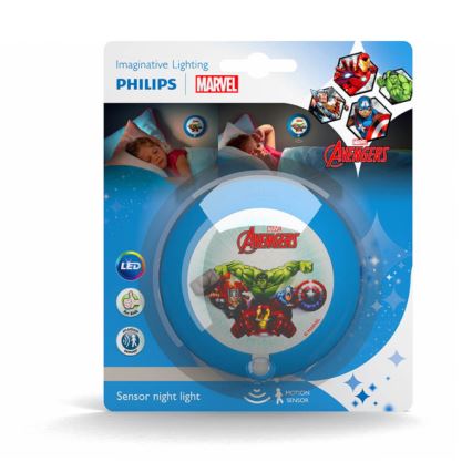 Philips 71765/35/P0 - Lámpara LED infantil con sensor MARVEL AVENGERS 1xLED/0,06W/3V