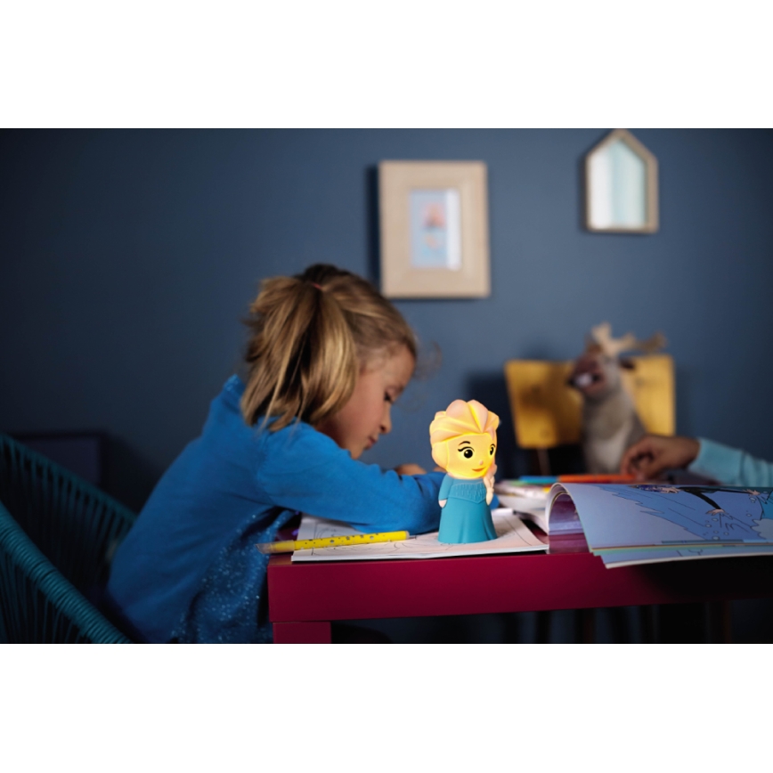 Philips 71768/03/16 - Lámpara infantil DISNEY ELSA LED/2xAAA