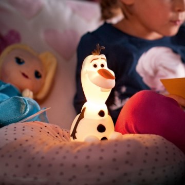 Philips 71768/08/16 - Lámpara LED infantil DISNEY FROZEN OLAF LED/0,3W/2xAAA muñeco de nieve